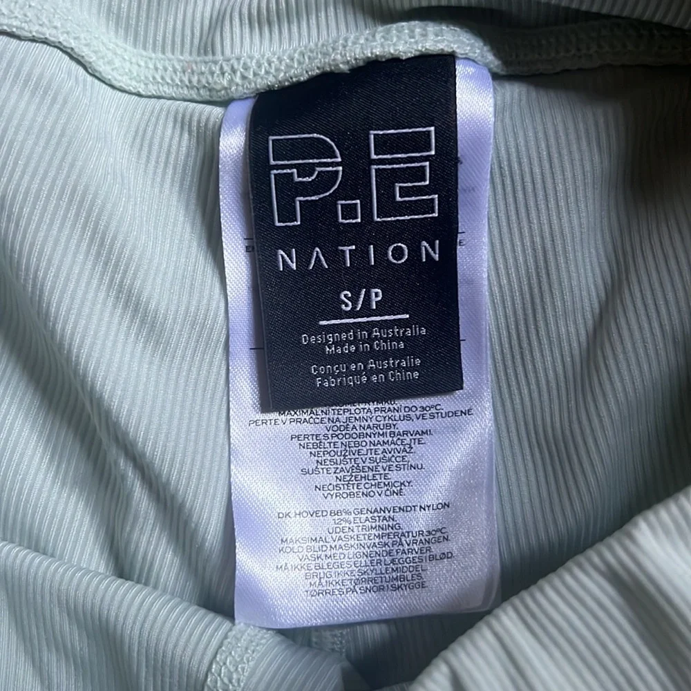P.E Nation Light Blue Biker shorts - Picture 3 of 5